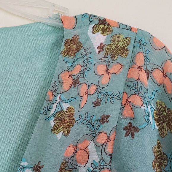 Green Floral Maxi Dress by Tulle - Size Small - Picture 4 of 8